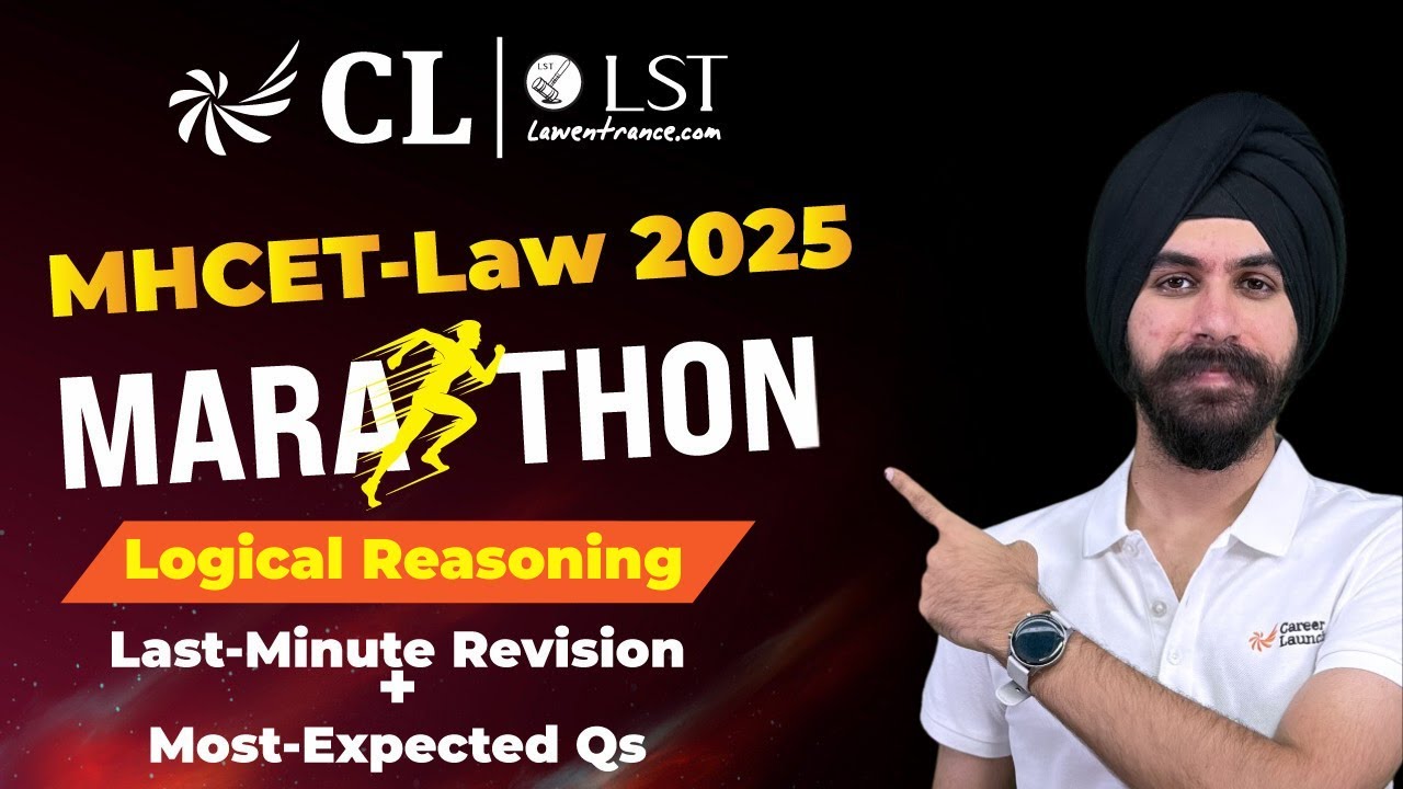 MH CET Law Logical Reasoning Marathon | Complete Revision | MH CET Law ...