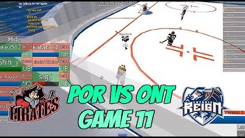 Roblox HHCL MHCL Game 11 POR VS ONT {3-1 POR Final} Highlights