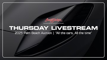 BARRETT-JACKSON THURSDAY 2025 PALM BEACH AUCTION LIVESTREAM REPLAY // Thursday, April 24, 2025