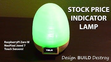 Raspberry Pi Stock Indicator Touch Lamp with NeoPixels!
