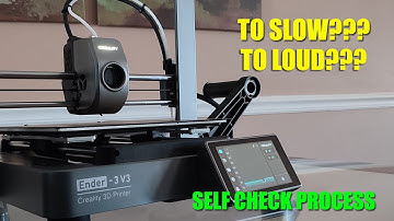 Ender 3 V3 - Auto leveling, input shaping (full self check process), slow and loud process