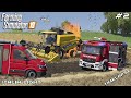 Harvesting rye and New Holland caught fire | Animals on Italia | Farming Simulator 19 | Episode 2