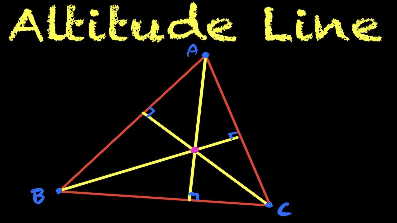 Altitude Line of a Triangle YouTube