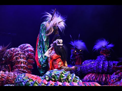 神楽面 蛇頭 ツノなし 石見神楽 大衆演劇 神楽面 蛇頭 ツノなし 石見