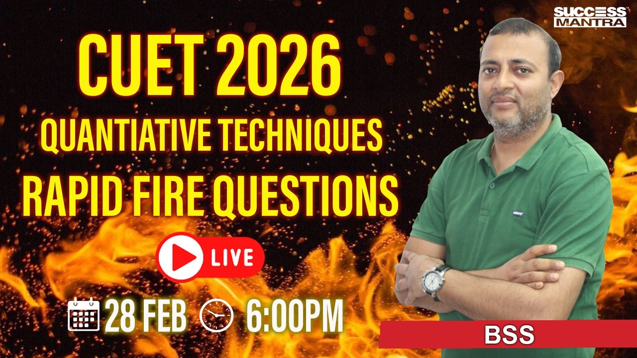 CUET 2026 | Important Questions of General Aptitude Test, Quantitative ...