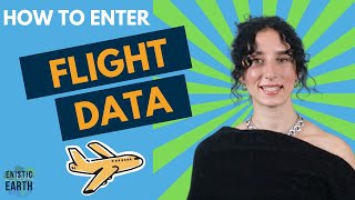 How to calculate your carbon emissions using your FLIGHT data on Enistic Earth Update