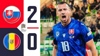 Slovakia vs Moldova highlights (2-0) - UEFA Nations League