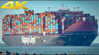 400m ULCV GENOVA EXPRESS & Heavy Bulk | Port of Rotterdam | 4K Ship Spotting