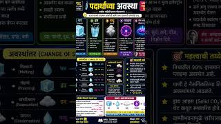 पदार्थांच्या अवस्था. . . #mpscposterwala #mpsc #mpscexam #mpscpreparation