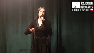 Adrianna Kordowska Oddaj Mi Samotność Mą V Ogólnopolski Festiwal Sztuki O Patriotyczną Nutę