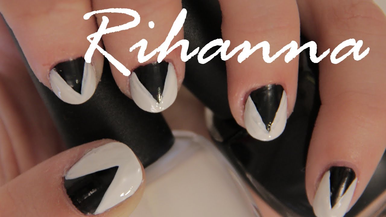 7. Rihanna Inspired French Tip Nail Designs - wide 5