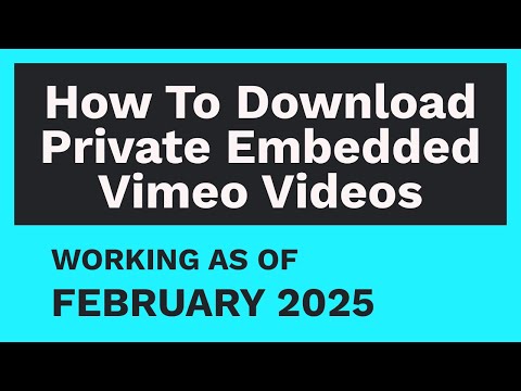 How To Download Private Embedded Vimeo Videos [JULY 2022]