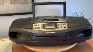 Panasonic RX DS18 Boombox Ghettoblaster with CD silver 90s - YouTube