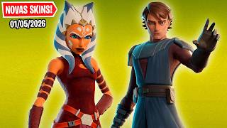 🔴 NOVAS SKINS STAR WARS! Nova Loja de Hoje Fortnite [01 de Maio 2026] Loja de Itens
