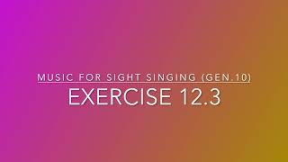 Exercise 12.3 - Music for Sight Singing