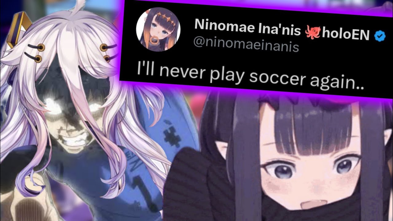 Ina did an own goal 3 times with Henya | Hololive | Vshojo