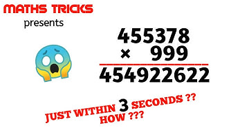 MULTIPLY WITH 9, 99, 999... ( PART - 2 )