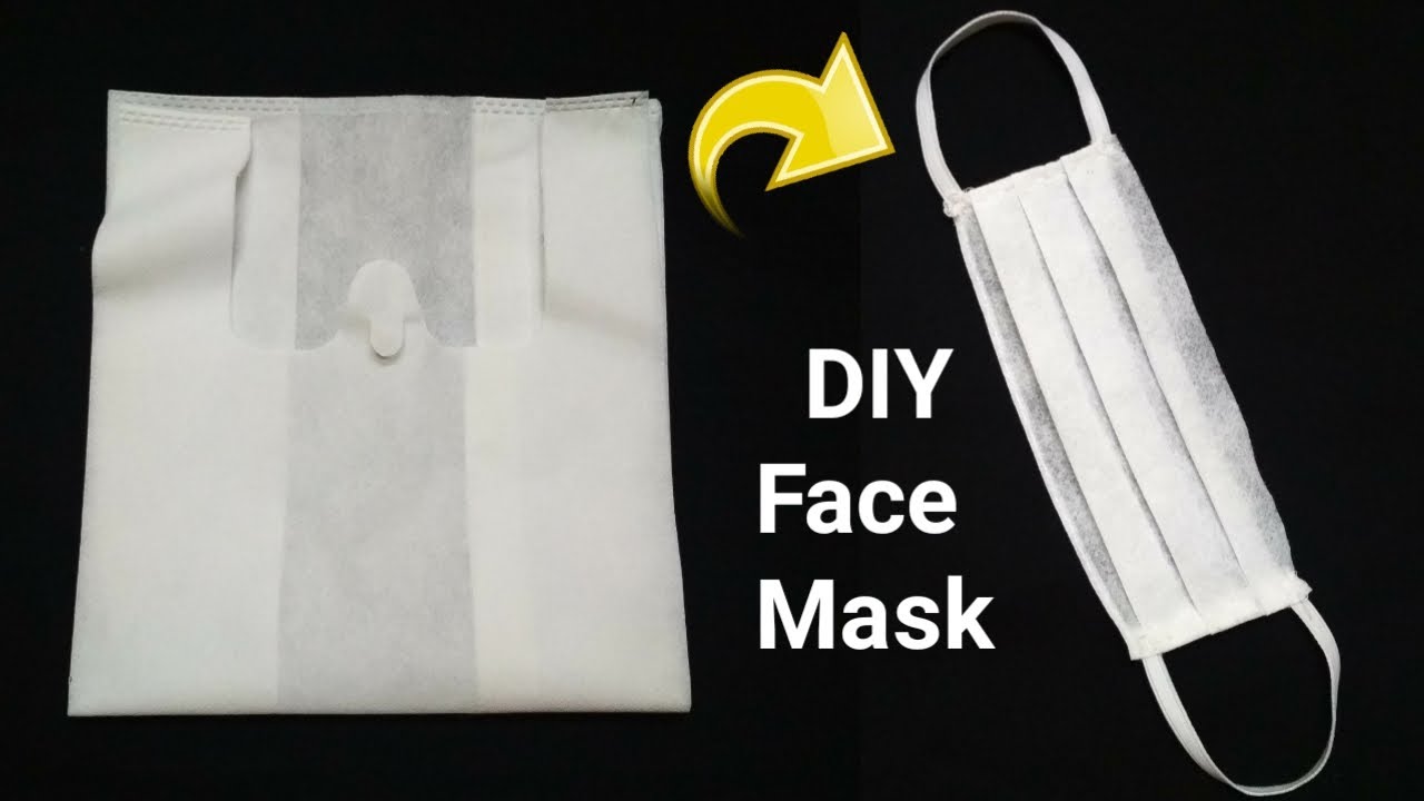 How To Make Face Mask At Home | Easy Face Mask from Carry Bag | Face Mask Making At Home
