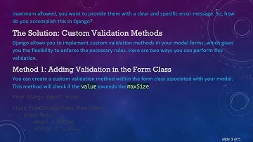 How to Validate One Field by Another in Django Models