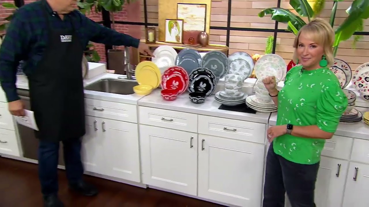 Temp-tations 12-pc Essential Dinnerware Set on QVC