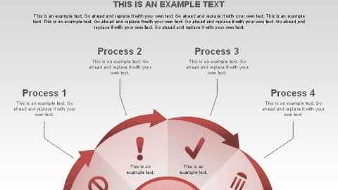 Pie Chart Process for PowerPoint by PoweredTemplate.com