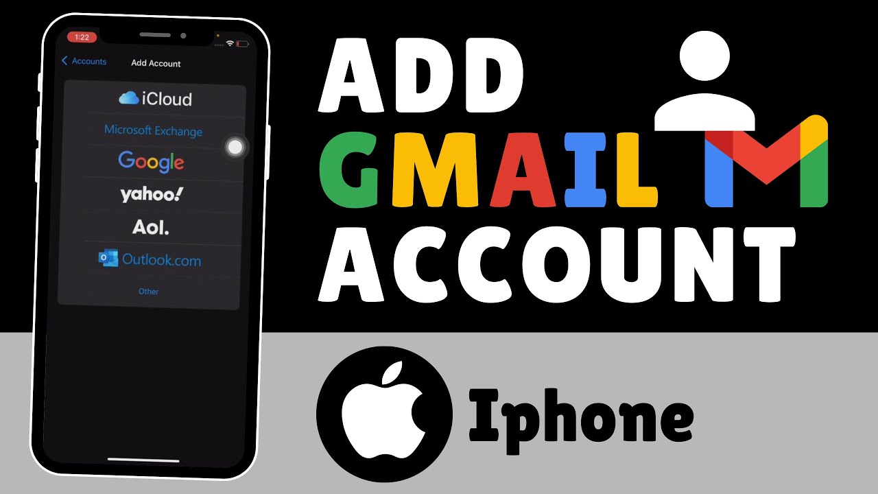 How To Add Gmail Account to iPhone - YouTube
