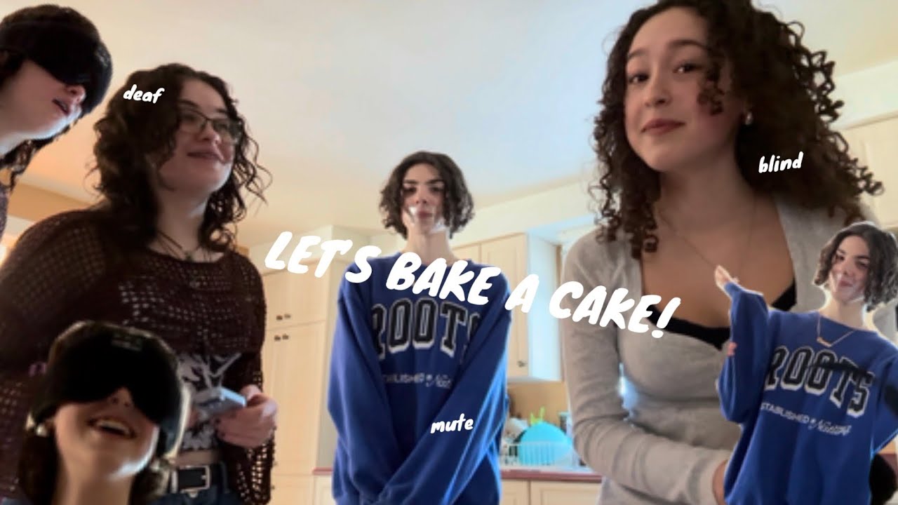 LET’S BAKE A CAKE! (BLIND, DEAF & MUTE) (ALMOST DROPPED A KNIFE ON HER FOOT)