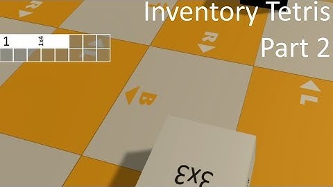 Inventory Tetris - Unity 3D (Part 2)