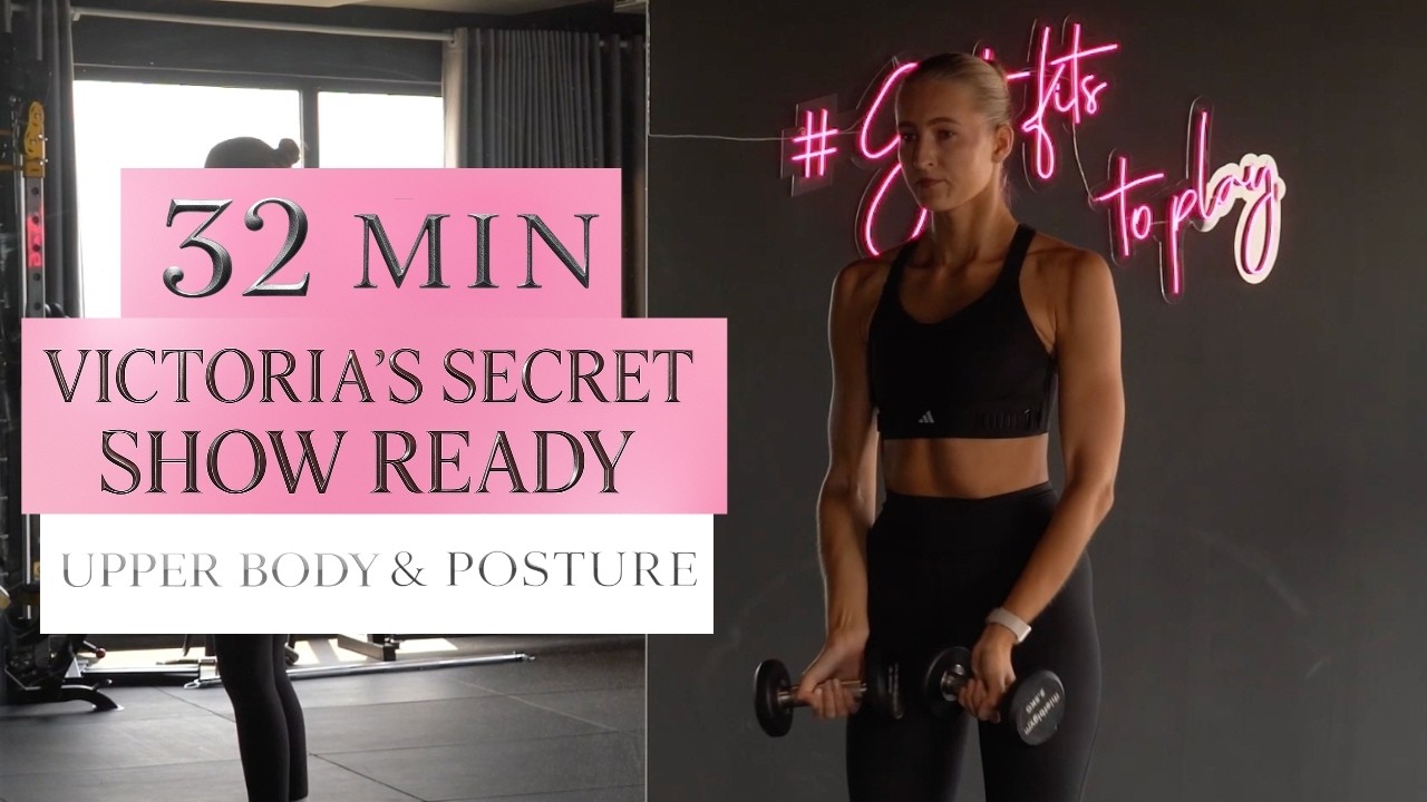 32-минутная тренировка Victoria's Secret для коррекции верхней части тела и осанки. День 2. Я тре...