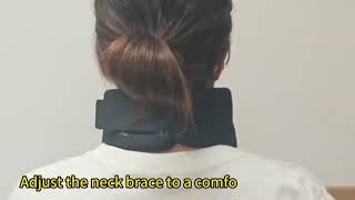 Orteza Cervicala Universala Din Spuma Moale, Orteza De Sustinere Reglabila Pentru Somn