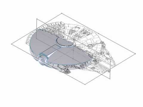 Millenium Falcon 3d Cad Development Step