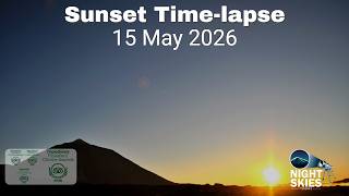 Sunset Timelapse 15 May 2026