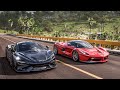 Forza Horizon 5 Drag race: Ferrari LaFerrari vs McLaren 765LT