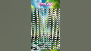 Challenge yourself to FIND 269 in 5sec #viral #shorts #riddles #quiz #upsc #jee
