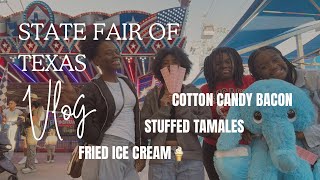🎡State Fair of Texas Vlog | Cotton Candy Bacon🥓Boudin Tamales🫔 Fried Rocky Road🍦