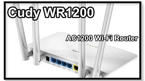 Cudy WR1200 AC1200 Wi-Fi Router - Unboxing & Menu