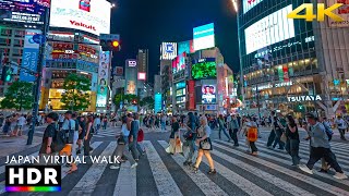 Japan - Tokyo Shibuya night walk • 4K HDR