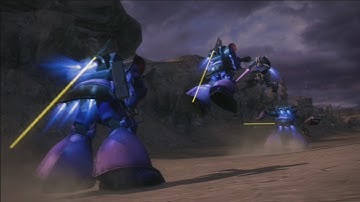 Dynasty Warriors: Gundam Reborn - Amuro Ray vs Black Tri Stars Cutscene