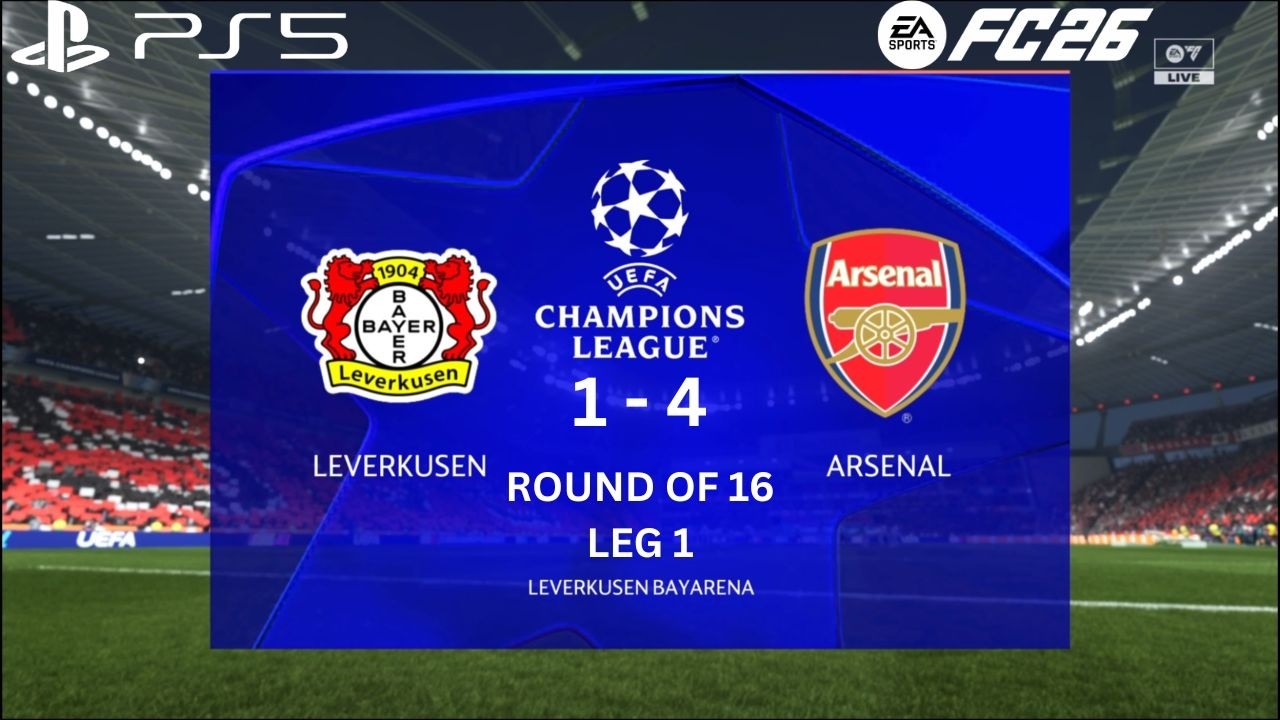 EA FC 26 | Leverkusen VS Arsenal - UCL 25/26 Round Of 16 Leg 1 Full Match | PS5 Slim™ [1080p 60fps]