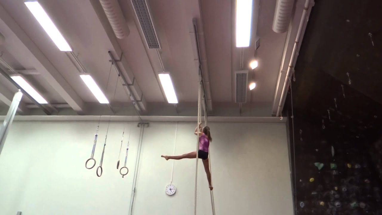 gymnastics rope climbing YouTube