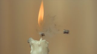 Air Pistol Vs Candle Challenge  The Slow Mo Guys