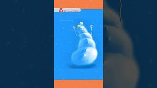 Dancing SNOWMAN Digital illustration Animation SKYmoonSUNTUBE  iPad iPencil