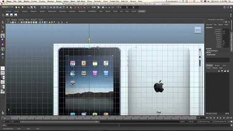 Apple iPad Construction in Maya 3D - Time Lapse