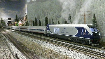 San Diego 3 Railers 3rd Rail SC-44 Surfliner single level train action