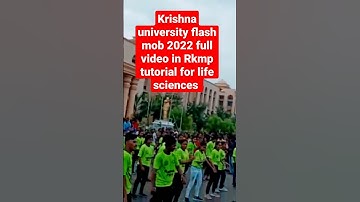 krishna university flash mob 2022