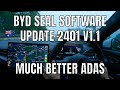 Byd seal ota software update 2401 v11 australia walkthrough and drive