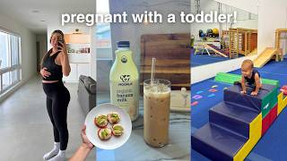 17 WEEKS PREGNANT 🤰 toddler gym class, maternity dress try on, I can't breathe...