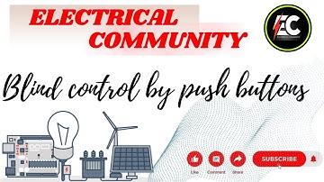 Blind control by push buttons, Home automation, knx, smart building,