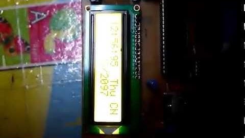 Mạch đồng hồ thời gian thực hiển thị LCD