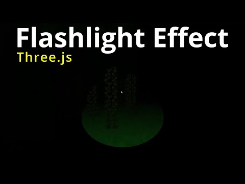 25c Flashlight effect three.js